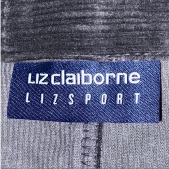 LIZ CLAIBORNE LIZ SPORT vintage corduroy skirt 8 gray - Picture 7 of 9